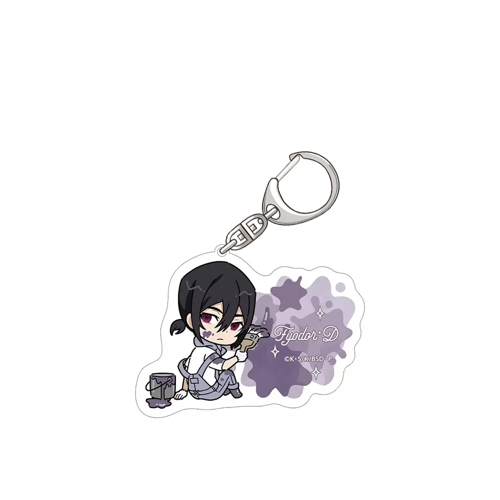 Bungo Stray Dogs dazai osamu Nakajima Atsushi Ryunosuke Akutagawa Nakahara Chuuya Official HD Acrylic Keychain Bag pendant Gifts