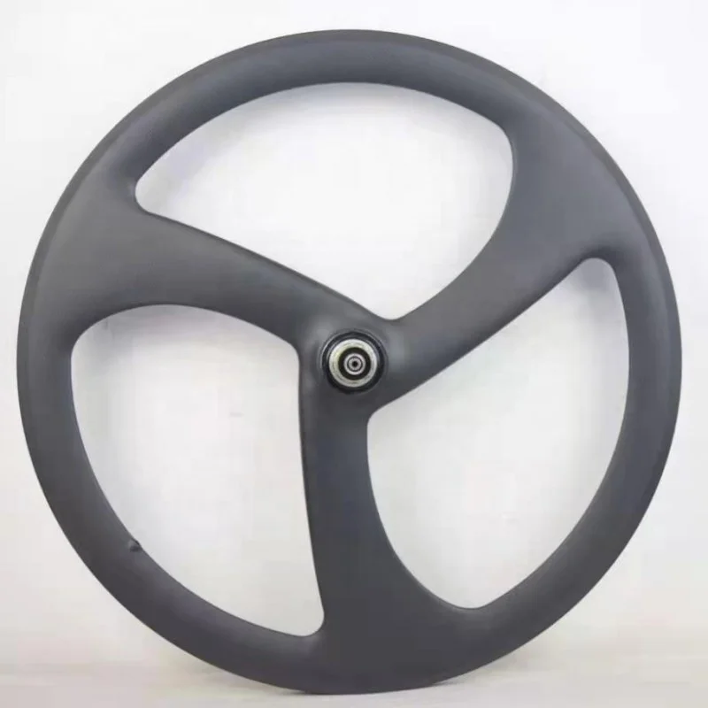 

700c 3spoke Wheelset Full Carbon Five Spoke UD/3K/12k Matte/Glossy V Brake/ Disc Brake Bicycle Wheel for Folding Bike
