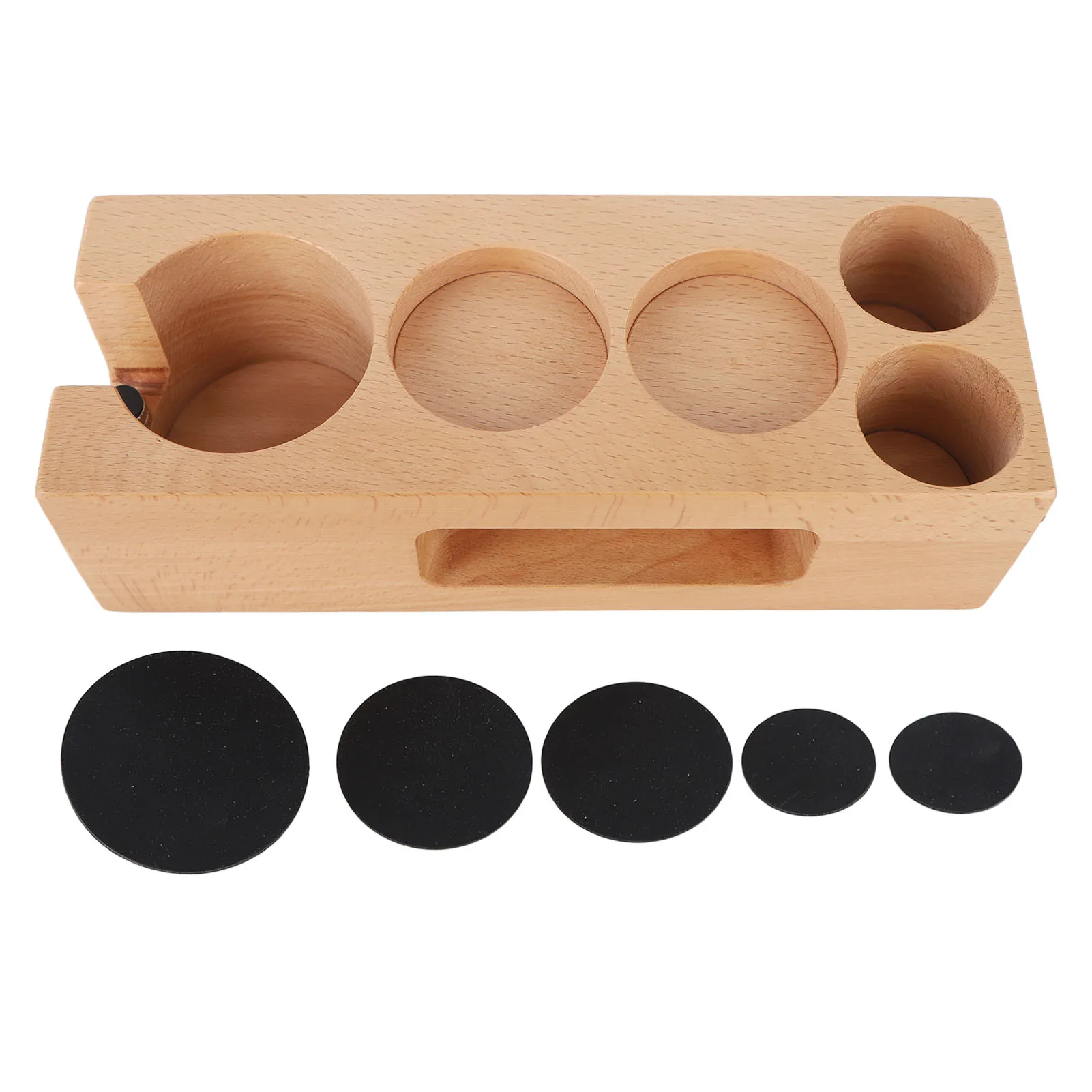 Support de filtre à café en bois, Tamper, Polymères, Maison, Restaurant, Hôtel, Bureau, 73