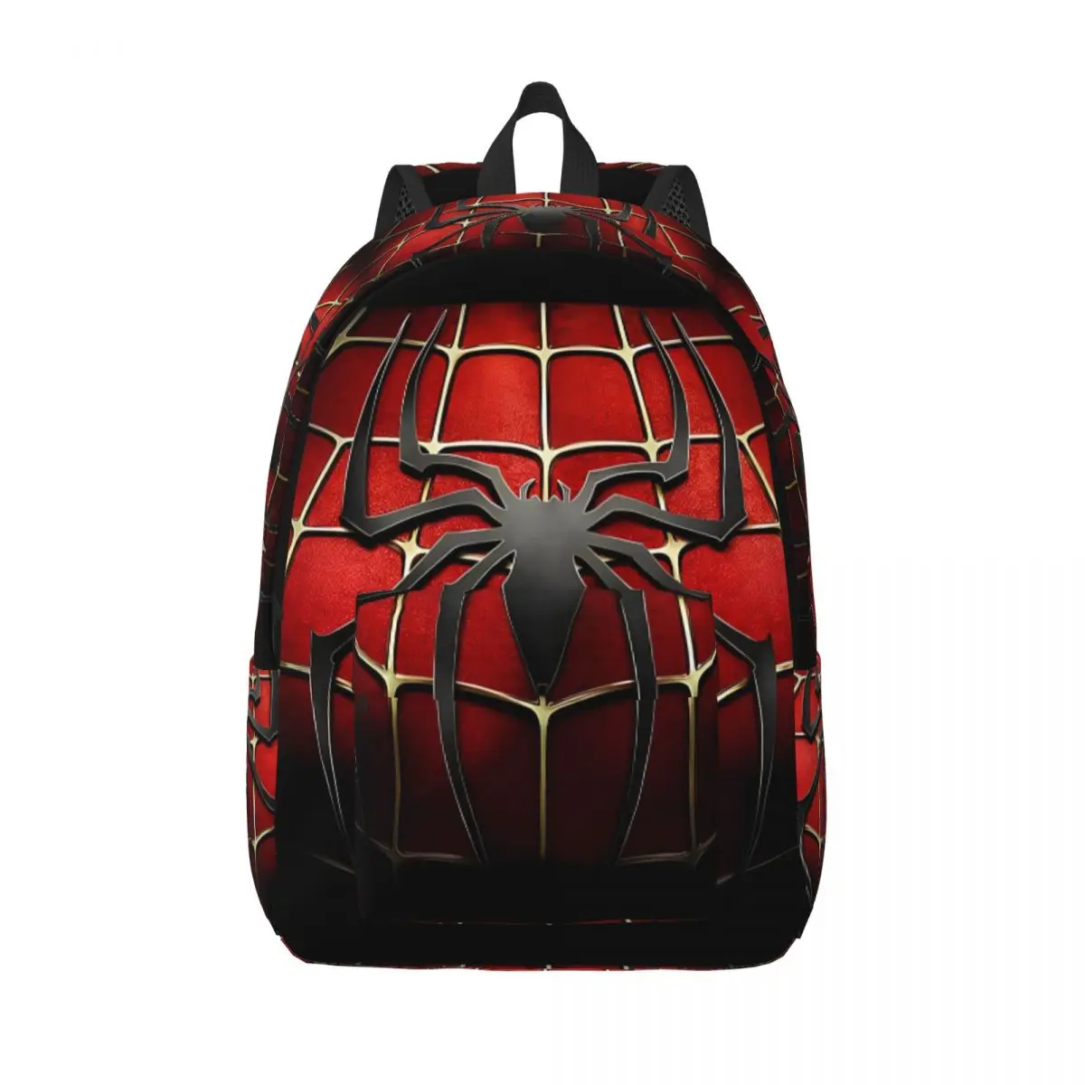 Spider-Chest Spiderman Spiderverse Superhero Backpack Men Fashion Student Hiking Travel Daypack Laptop Shoulder Bag with Pocket