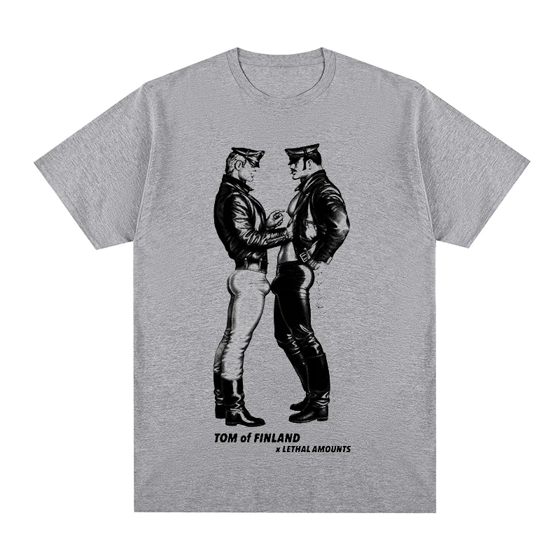 TOM OF FINLAND LGBT GAY Rainbow Vintage T-shirt Cotton Men T Shirt New TEE TSHIRT Womens Tops