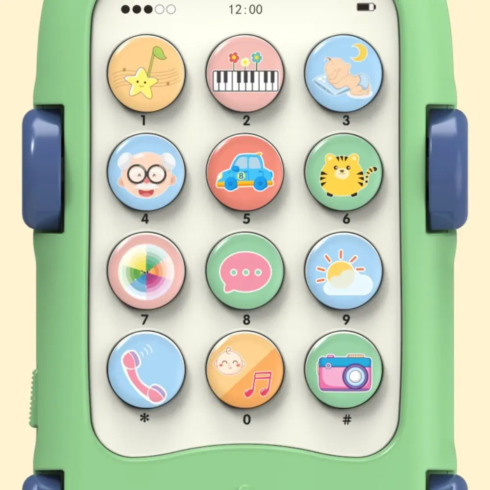 ワニの形の電話のおもちゃ多機能模擬音楽音声おもちゃ音楽ストーリー学習軽量電話おもちゃ