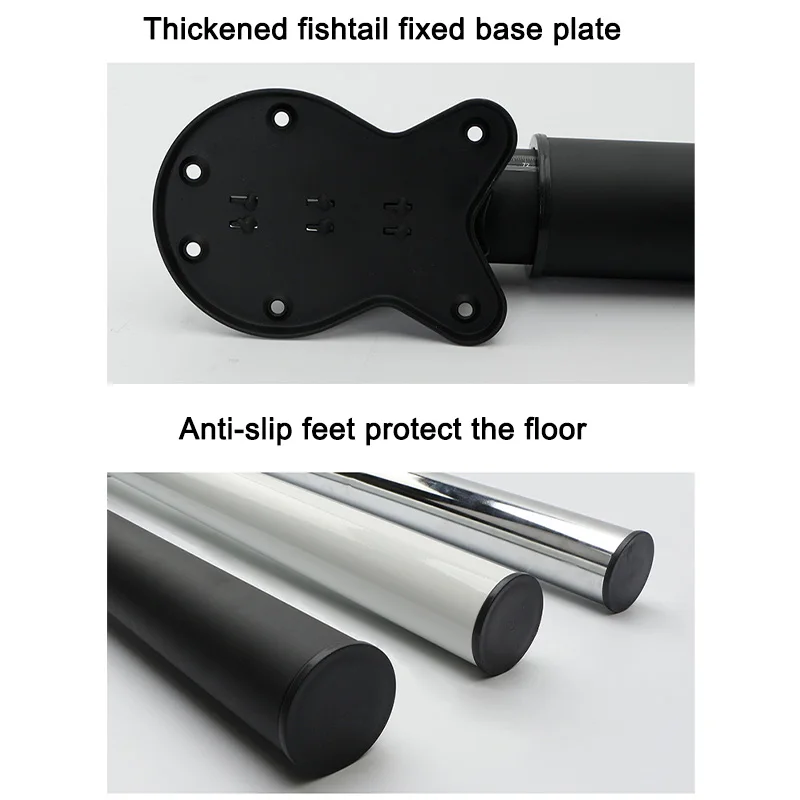 Patas de mesa plegables de alta resistencia, columna de soporte de pie de barra telescópica ajustable, soporte de pie de escritorio de comedor, 70-120CM