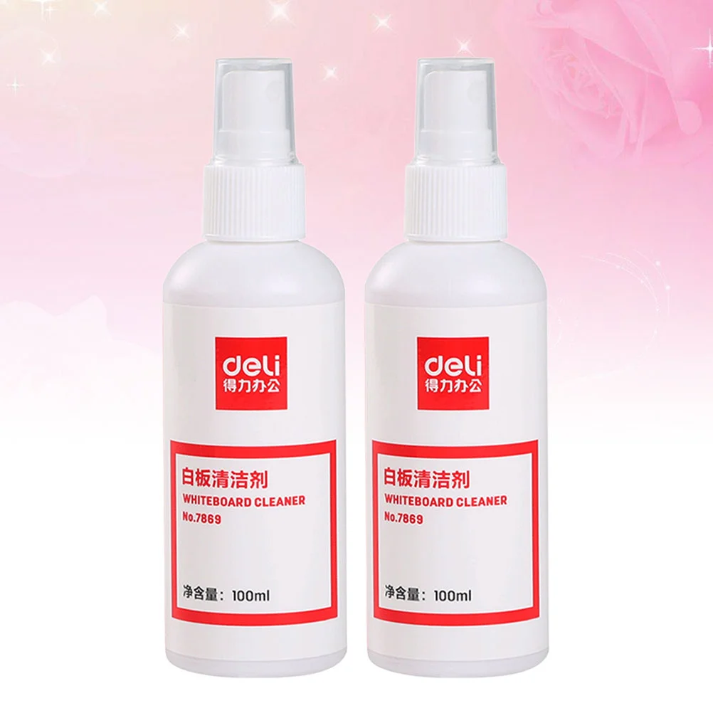 2pcs Whiteboard Cleaner Spray Eraser Water 100ml Per Bottle Whiteboard Clean Water Spray whiteboard clean spray