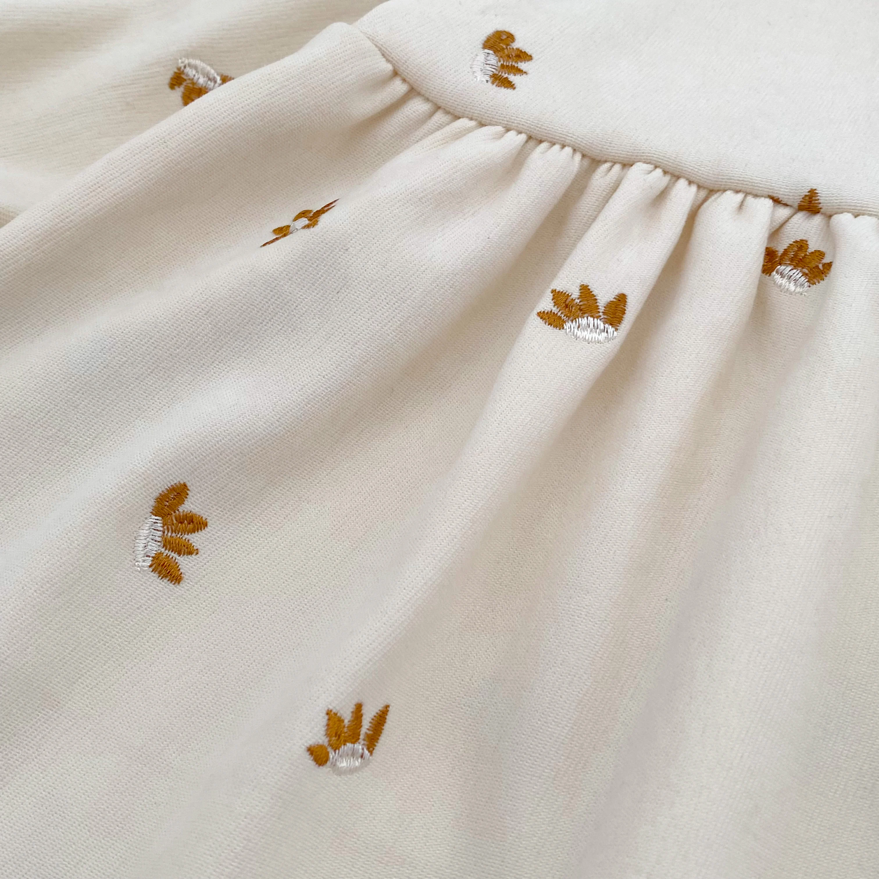 2026 Baby-Mädchen-Kleid mit langen Ärmeln, koreanischer Stil, Kragen, Spitze, Blumenstickerei, Baumwolle, Kleinkind-Prinzessinnenkleid, Herbst-Kinderkleidung – Detail 13