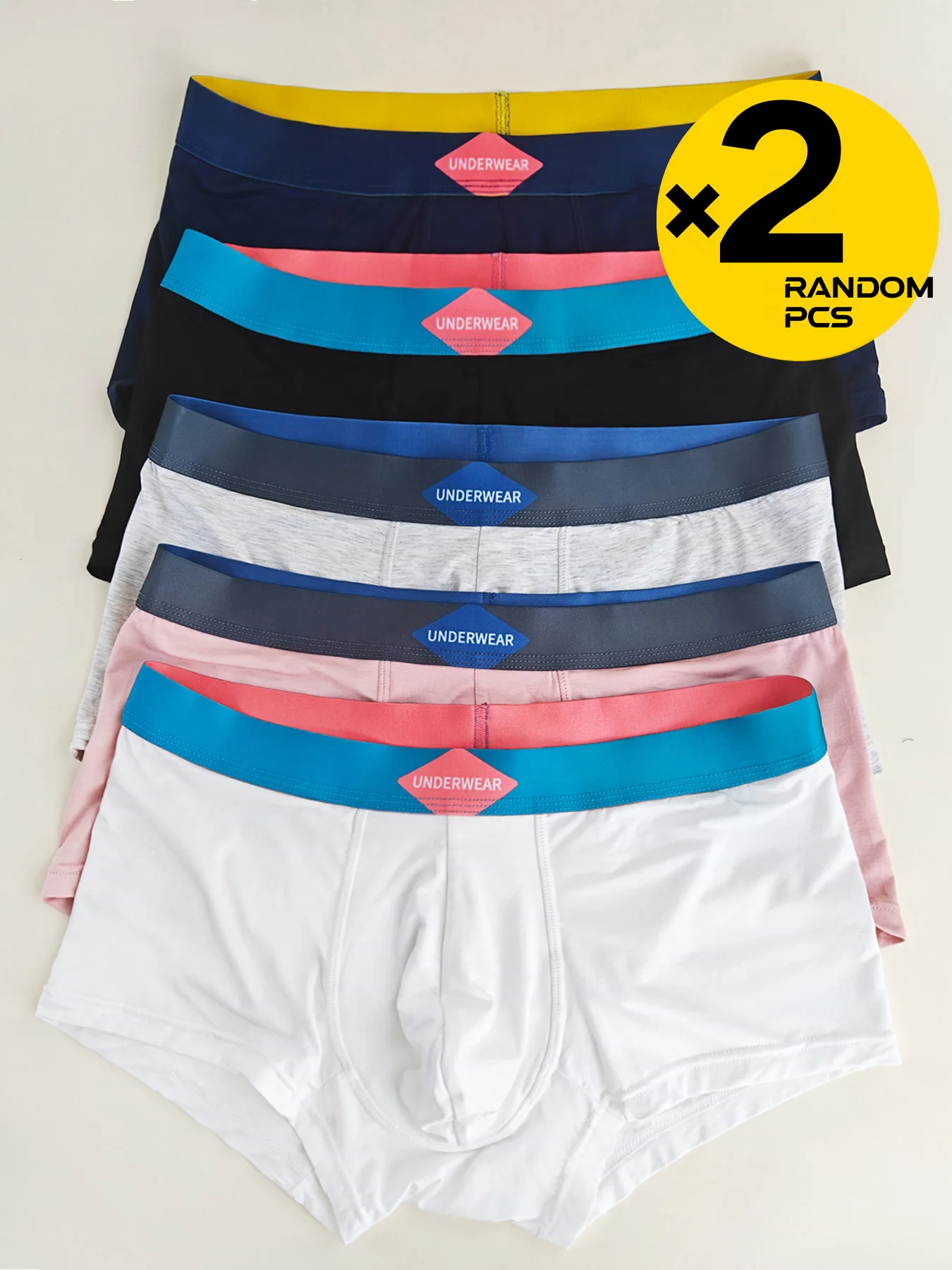 Liquidazione Boxer intimi in cotone da uomo Mutande comode Pantaloncini Moda sexy Lettere Mutandine di tendenza 2/3/4 pezzi