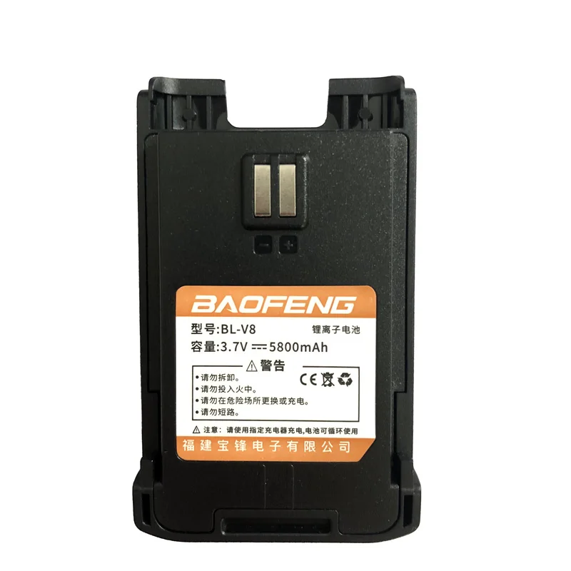 NEW Walkie Talkie BF-V8 Li-ion Battery 3.7V For BF-V8 Two Way Radios Extra Battery Model BL-V8 Accessories