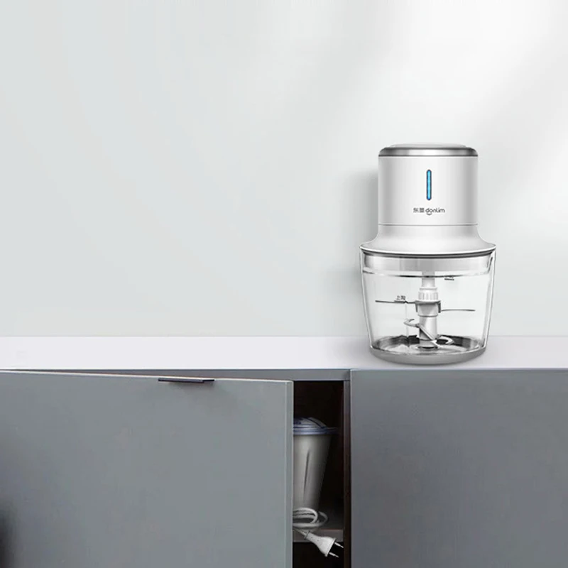 200W Senza Fili Tritacarne Mixer Elettrico Piccolo Multi-funzione Integratore Alimentare Macinato Macchina Da Cucina Peeling Aglio Affettatrice