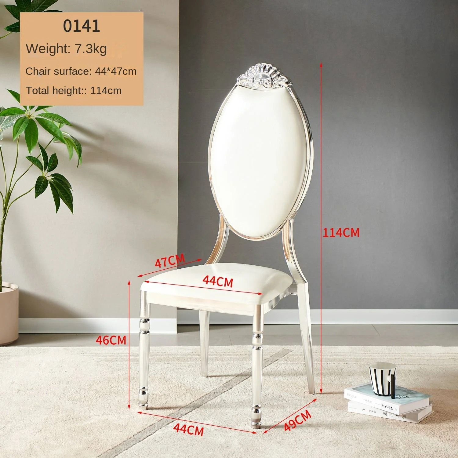 *Manufactured White High Back Golden Rental Stainless Steel Hotel Banquet Event Wedding Chairs