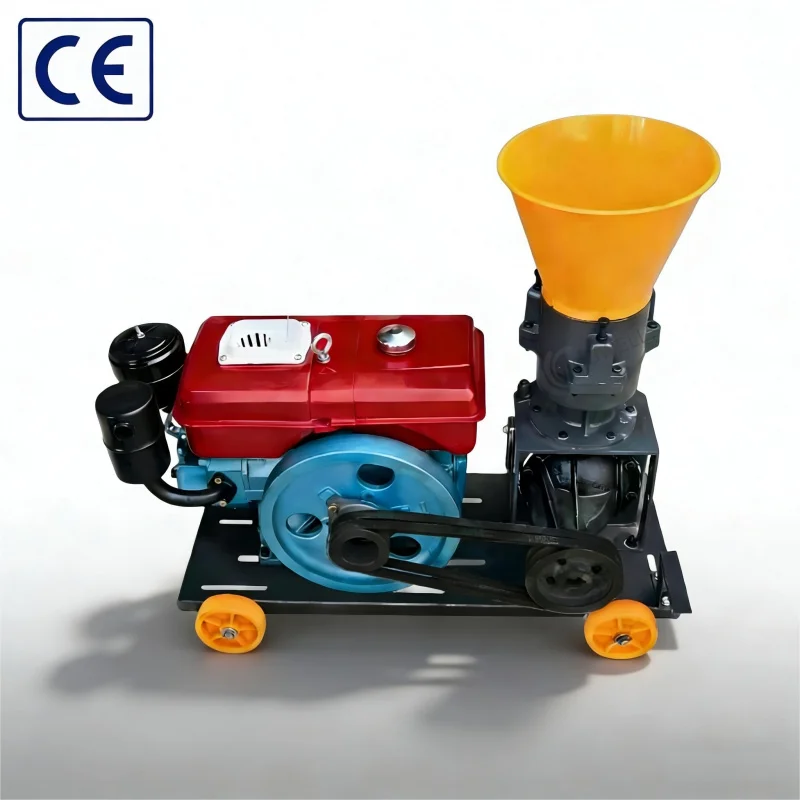 

New 8HP-Powered High Productivity Animal Feed Pellet Mobile Livestock Pelletizer Home Farm Use Factory Direct