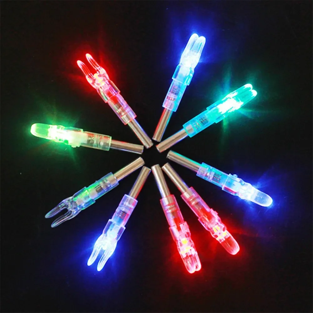 Automatically Luminous High-Quality Hunting Shooting for 6.2mm Arrow Shaft Lighted Bow LED Glowing Arrow Nock Tail New 3pcs