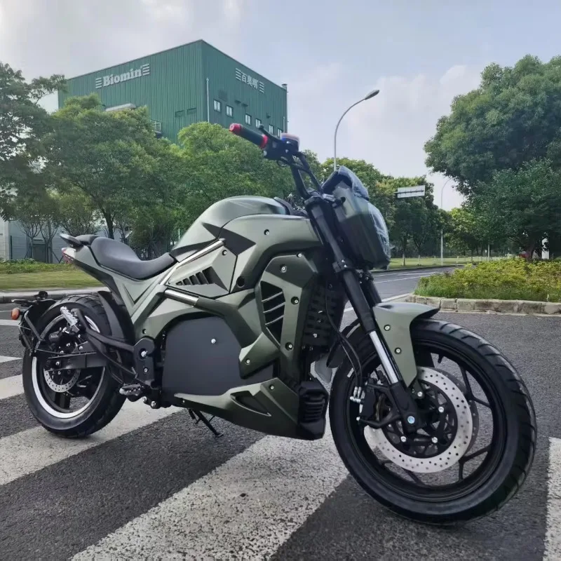 Krono Wild Factory Direct Sales Electric Motorcycle Support Customized 12KW-2KW Motor Speed 80-200km/h 40-160A Battery Mileage 9