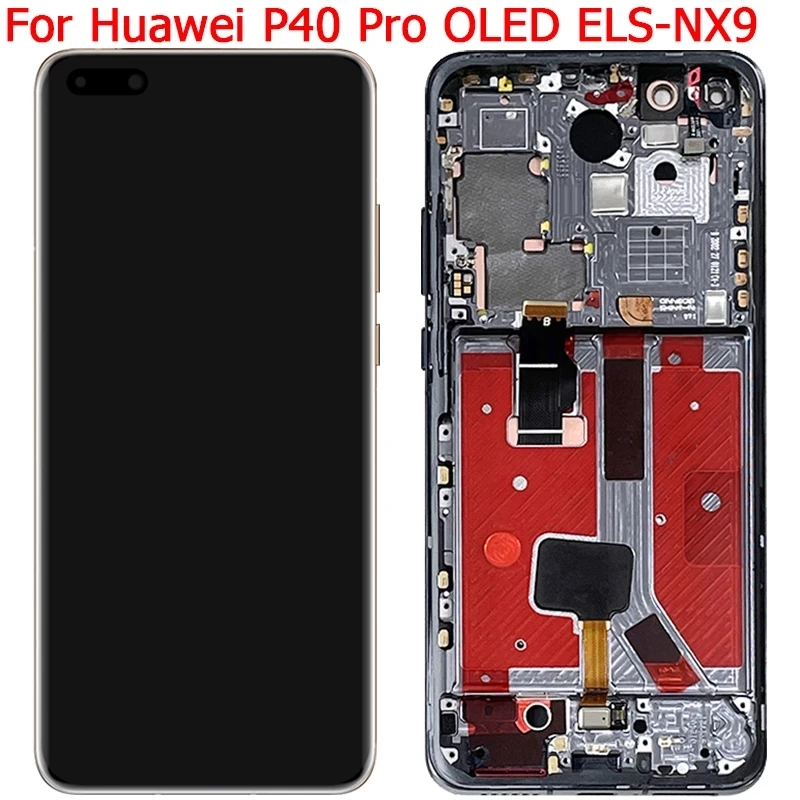 

Original For Huawei P40 Pro Display LCD Screen With Frame 6.58" Huawei P40pro ELS NX9 ELS N04 LCD Touch Screen Display Parts