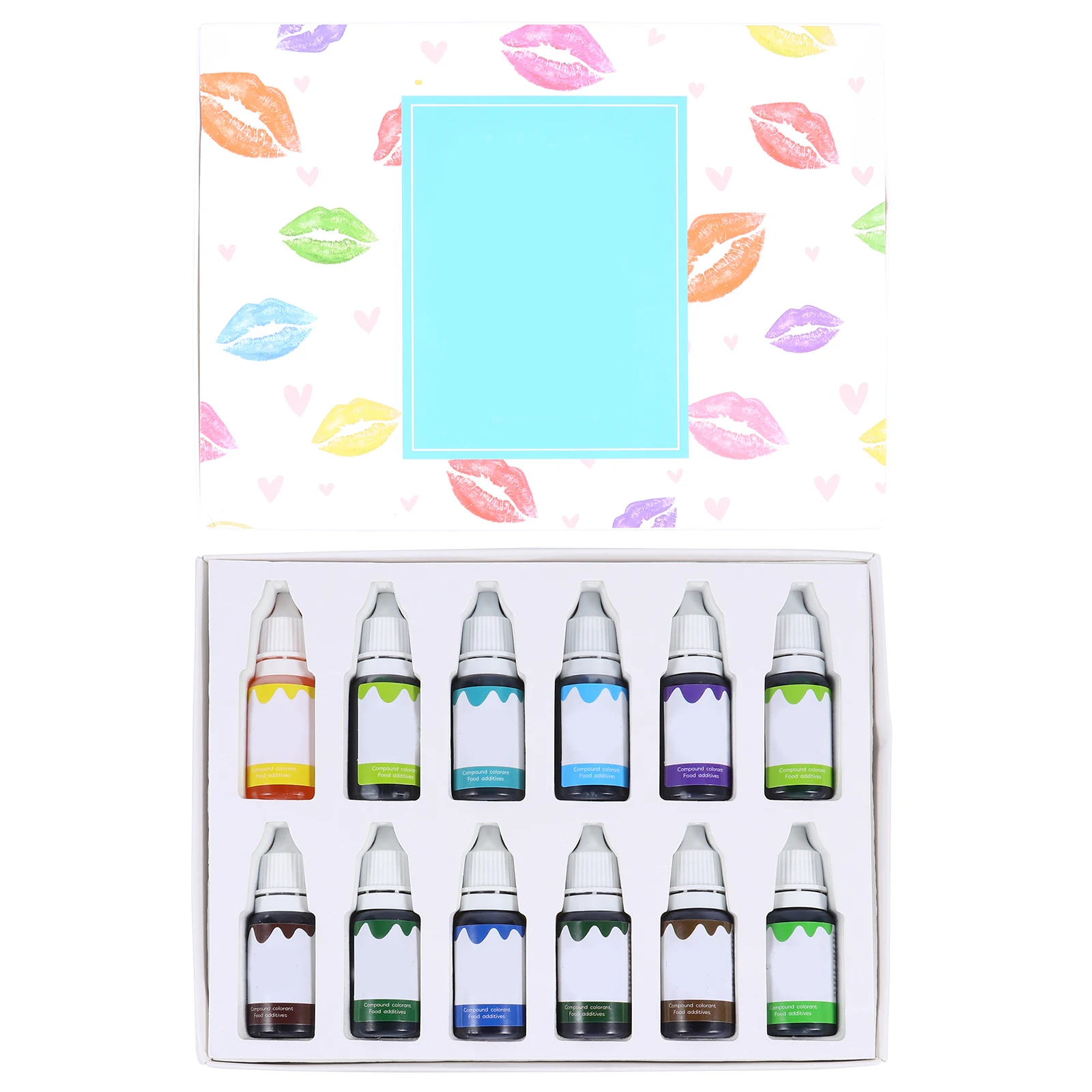

12 Pcs Vegan Lip Gloss Pigment Liquid DIY Colorant Waterproof Plant Dye Crafting Diy Lip Gloss Pigment Materials