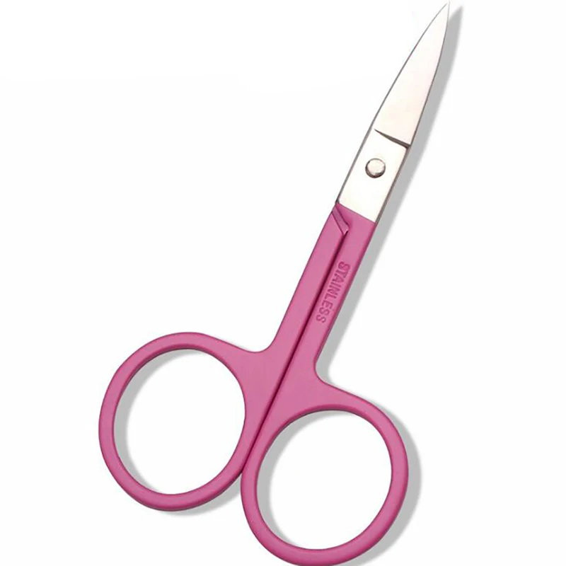 منحني الوجه مقص عر شارب ، شعر الأنف و اللحية التشذيب مقص ، سلامة استخدام Eyebrows ، الرموش ، و الأذن الشعر