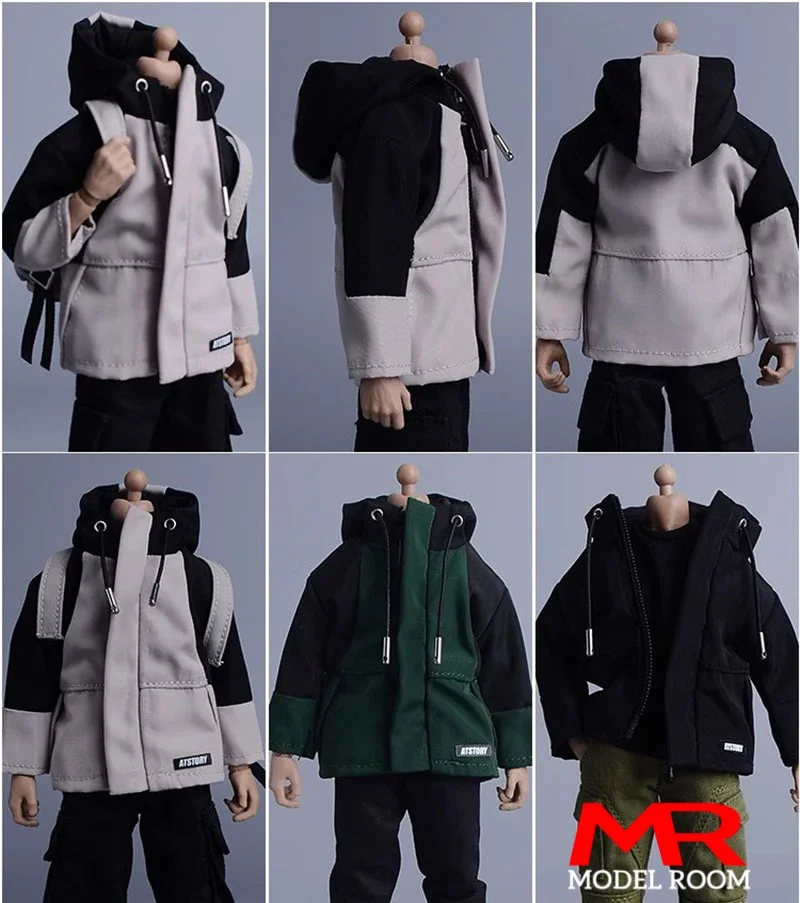 ATStory 1/12 ذكر سستة سترة خارجية الملابس نموذج صالح 6 ''BJD Notaman Asi 3.0 NWTOYS VTOYS الجندي عمل الشكل الجسم دمية #2