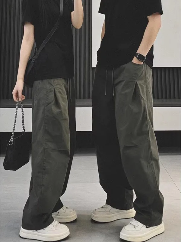 Military een American Sle Curved Blade Pants Men's Spring Folded Soldier Workwear Cleanfit Slim Straight Casual Pants