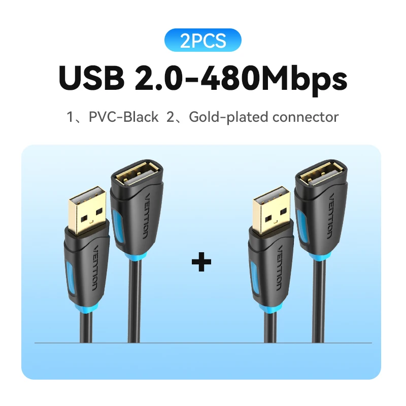 Vention Usb 3.0 Verlengkabel Usb 3.0 2.0 Kabel Extender Data Snoer Voor Pc Smart Tv Xbox One Ssd Snelle Snelheid Usb Kabel Extensie