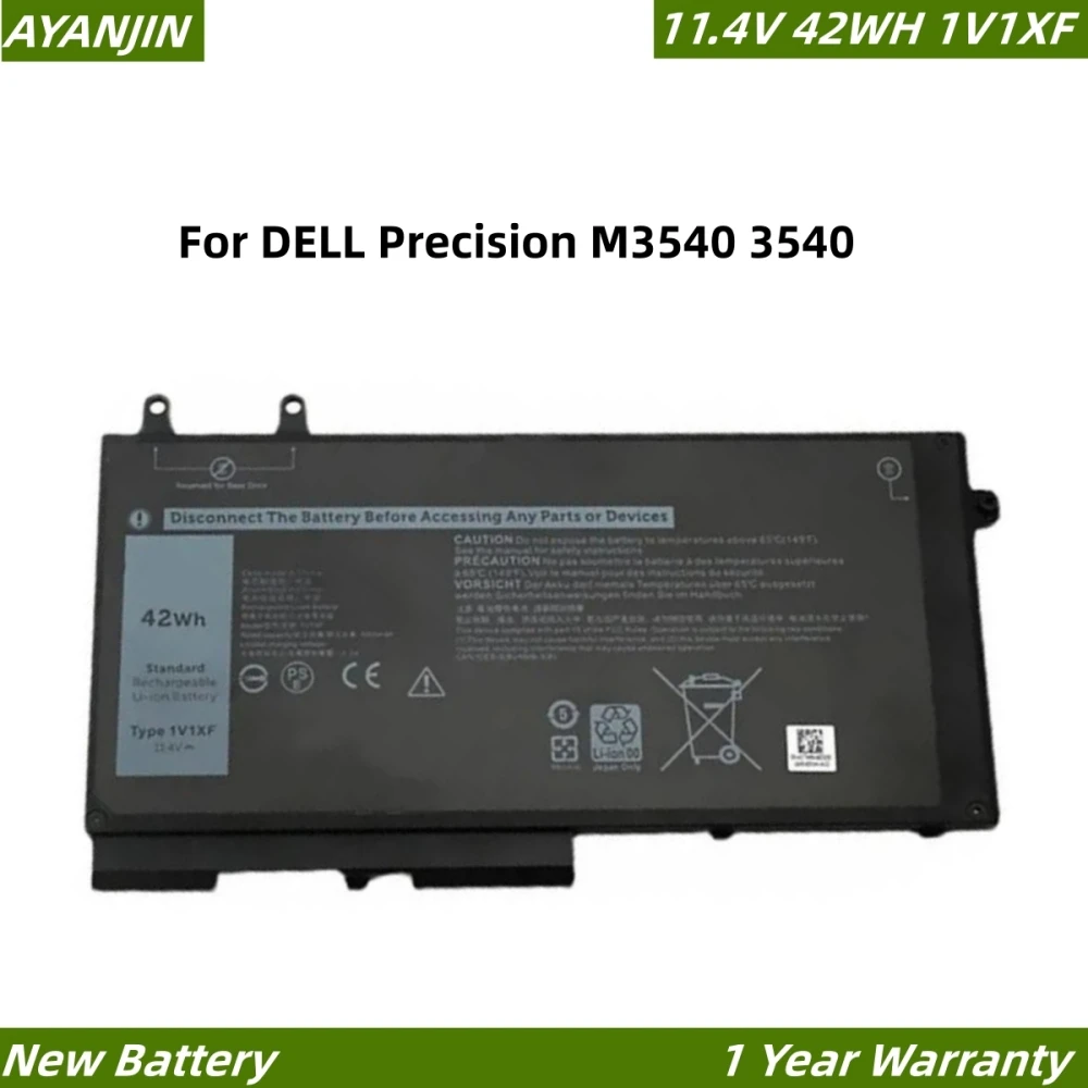 

11.4V 42WH 1V1XF laptop battery For Dell Precision 3540 M3540 Latitude 5400 5410 5500 5510