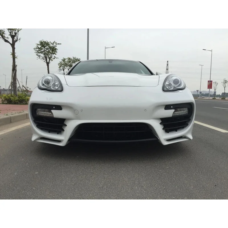 Black FRP Car Front Bumper for  Panamera 970 S Sedan 4S Hatchback 4-Door 09-13