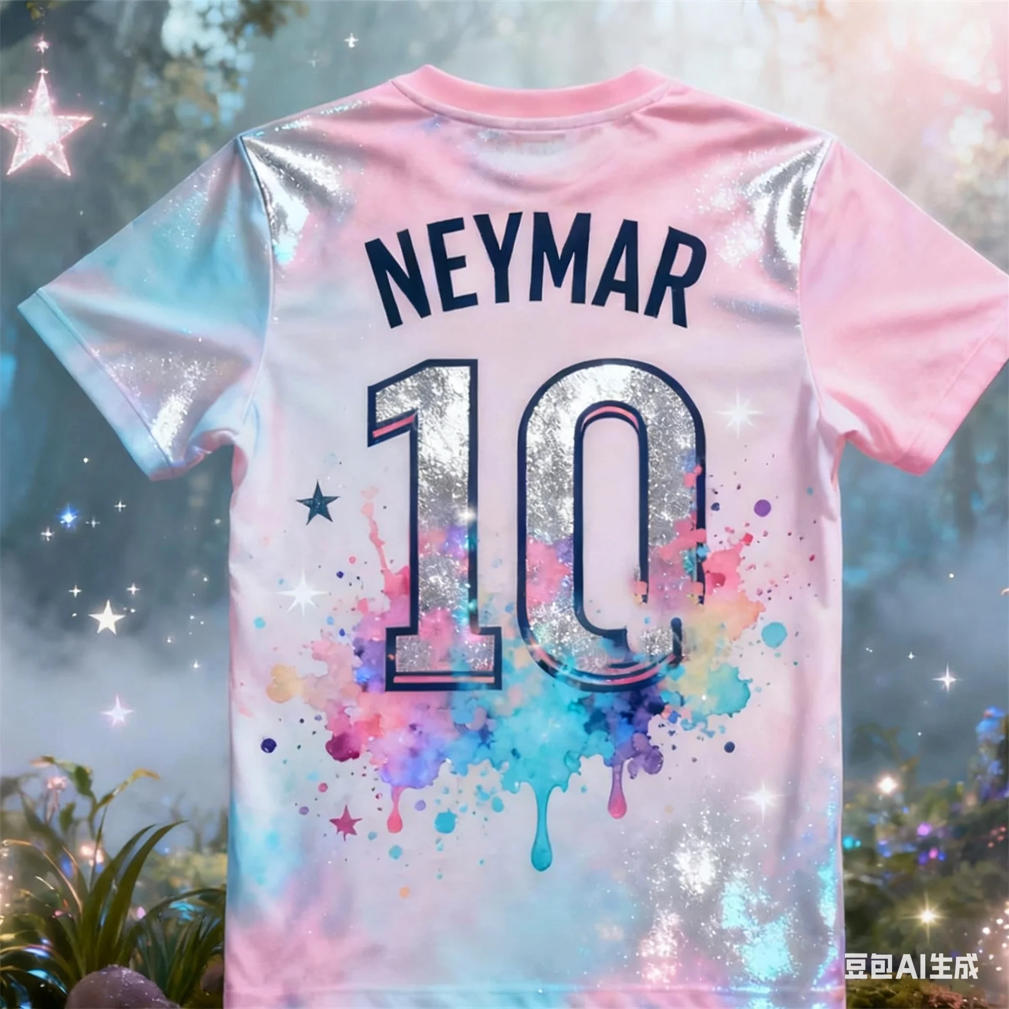2026 رجالي صيفي بأكمام قصيرة على شكل نجمة نيمار # 10 تي شيرت جيرسي هدية خاصة للرياضات الخارجية قابل للتنفس يوميًا للجنسين #2
