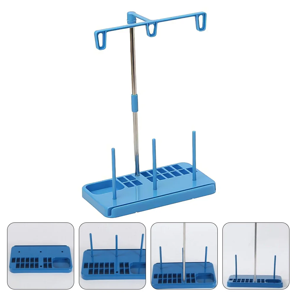 

1 Set Premium Sturdy Plastic Sewing Machine Thread Rack Universal Cone Spool Holders Ultra-Smooth Tall Guide Bar Stable Weighted