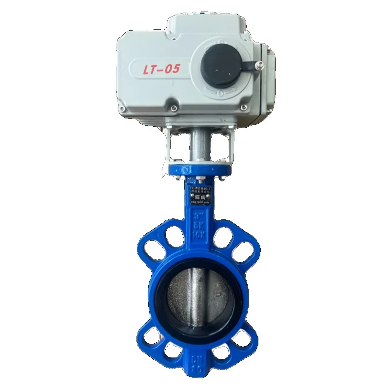 Electric clamp butterfly valve 220v24v380 explosion-proof waterproof remote control valve