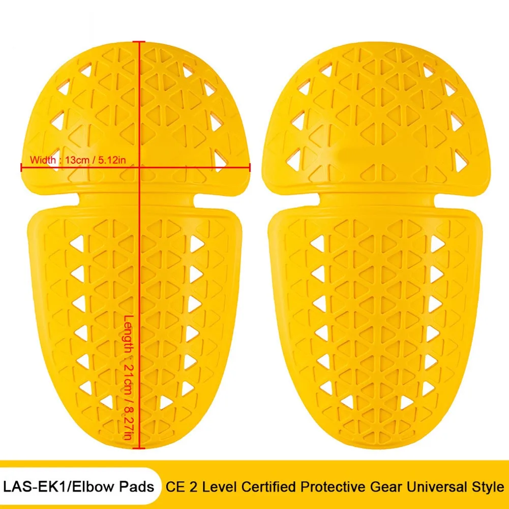 Removable Level 2 Protective Gear Soft Breathable Rubber Pads For Motorcycle Jacket Elbow Knee Safety Armor Insert