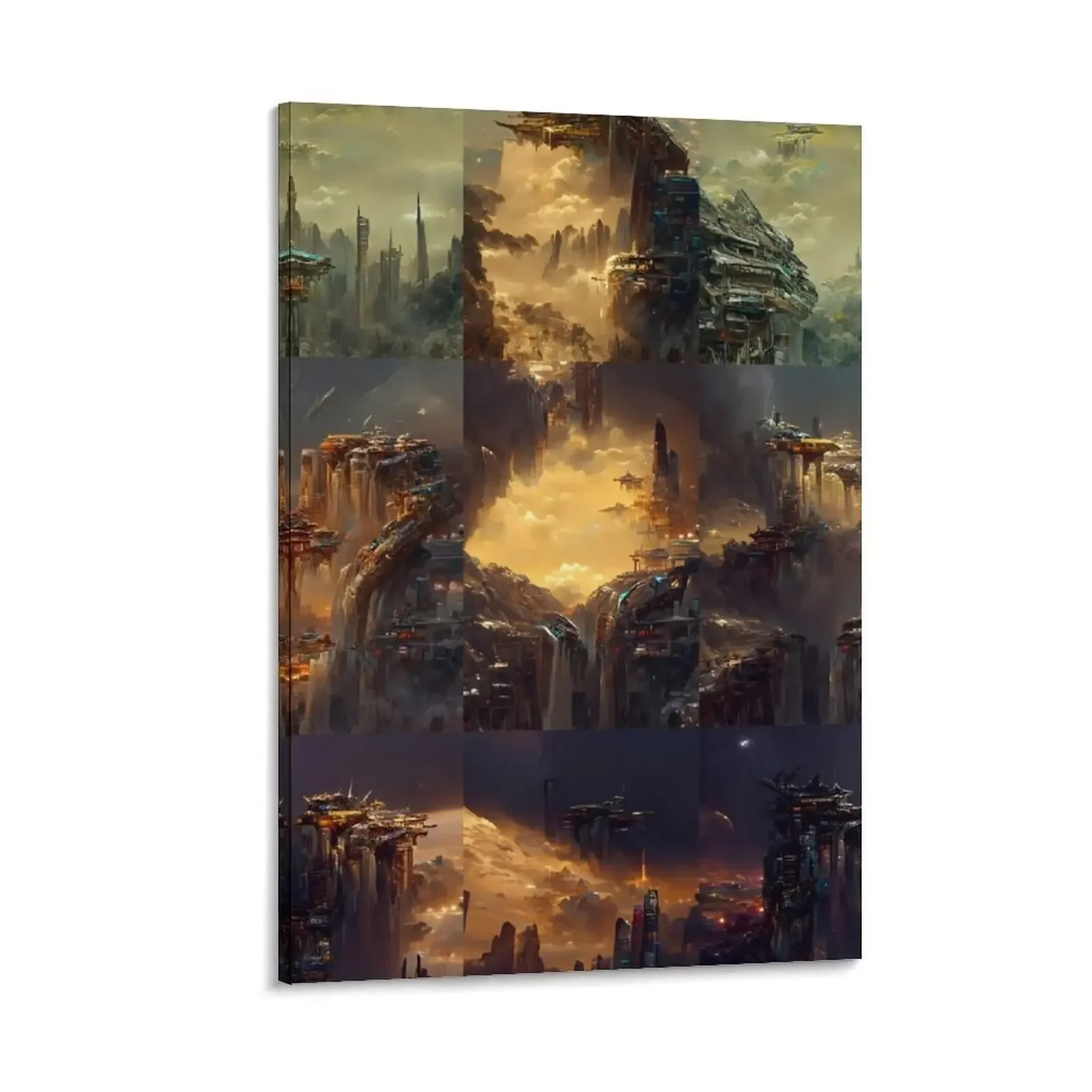 

Desolate Civilisation: Collected Fragments Canvas Painting paintings wall decor pictures for wall posters