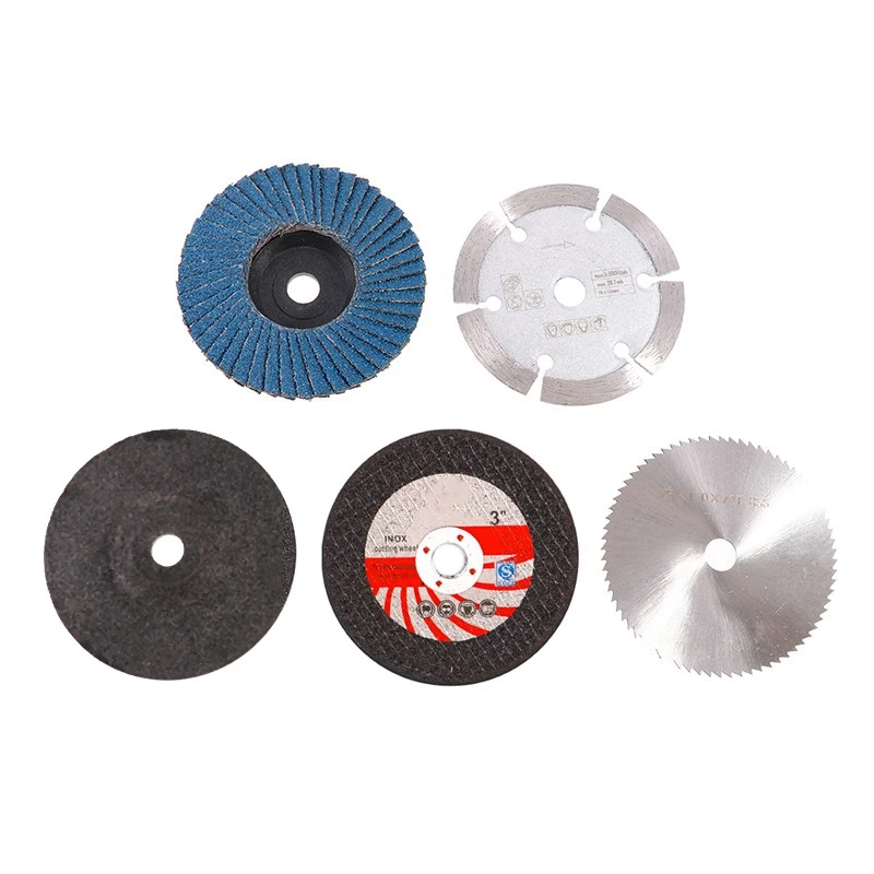 5Pcs 75Mm Cutting Disc For 10Mm Bore Angle Grinder Flat Flap Grinding Wheel Milling Tool