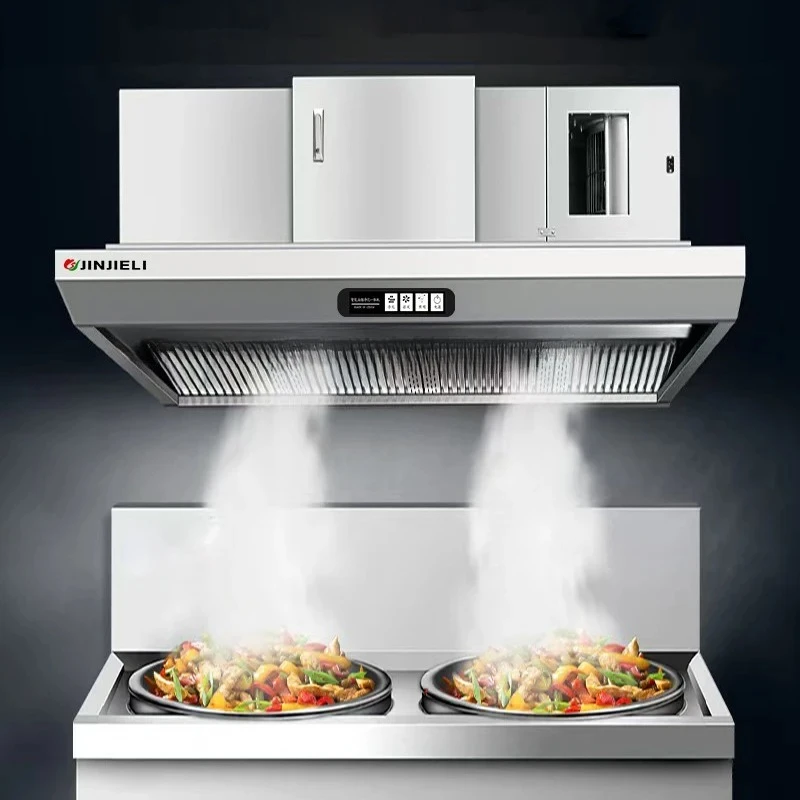 3500m³/h All-in-One Smart Commercial Range Hood ISO9001 98% Smoke Removal