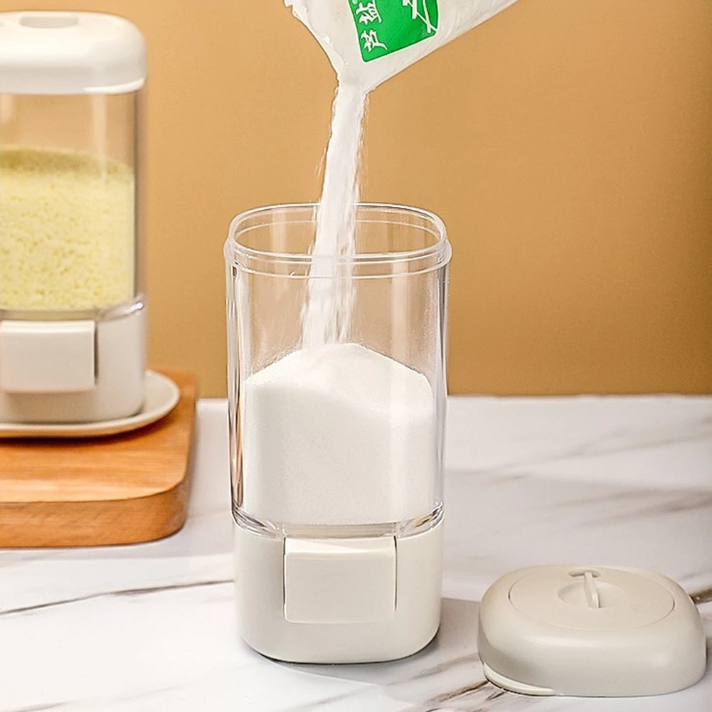 Bottiglia di condimento quantitativo Agitatore di sale dosatore a prova di umidità Sigillatura Agitatore di condimento controllato da sale Strumento di cottura domestico