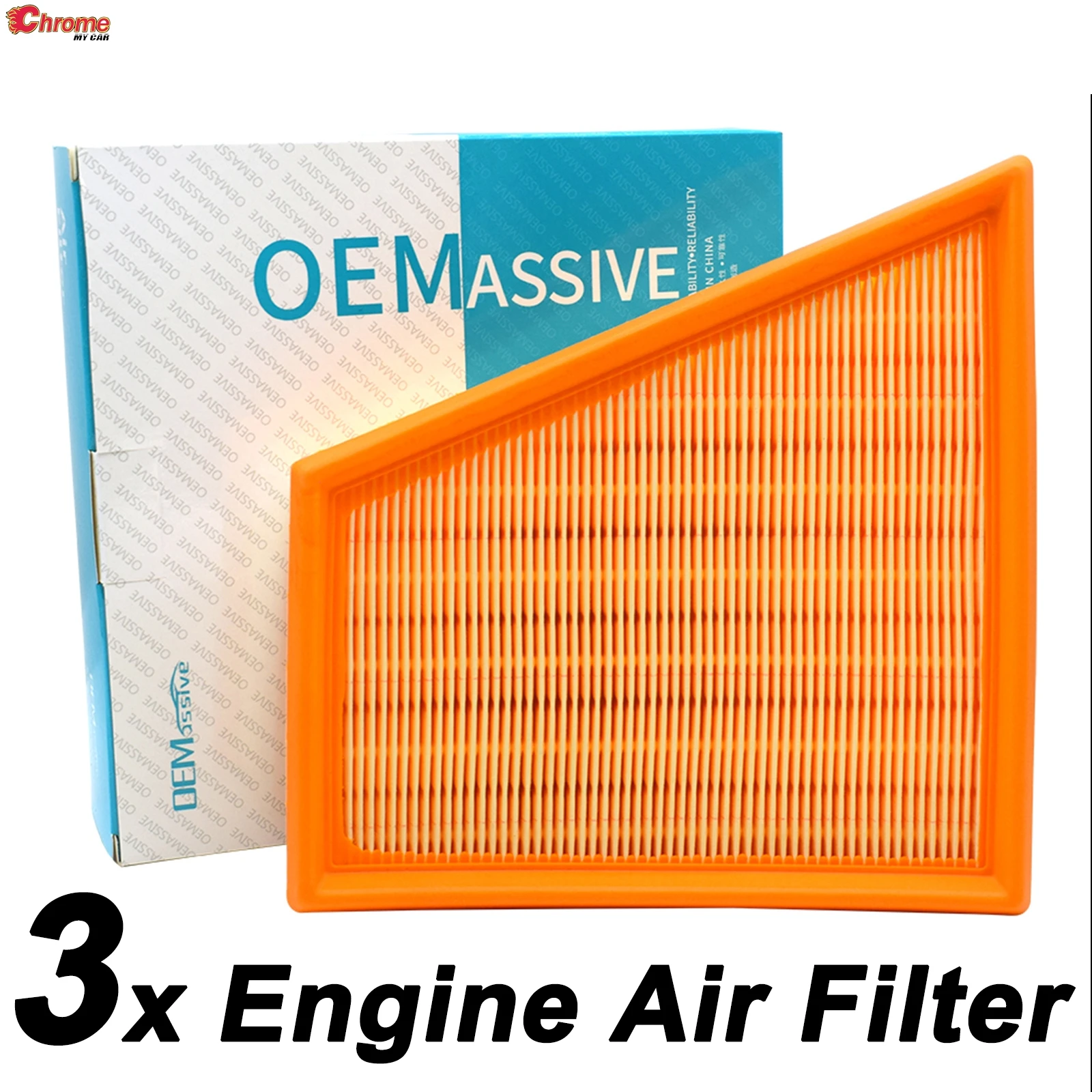 For SEAT IBIZA Ⅲ Ⅳ TOLEDO IV SKODA FABIA VW GOL V VI POLO SAVEIRO SPACEFOX Car Parts Cars Engine Air Filter Element 5JF129620 X3