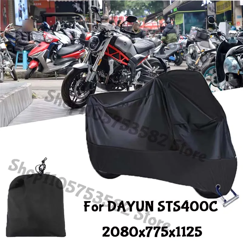 Motorcycle Full Covers For DAYUN STS400C Car Outdoors Sun Protection Dust No Ear Thickened Oxford Clothcover Accessories