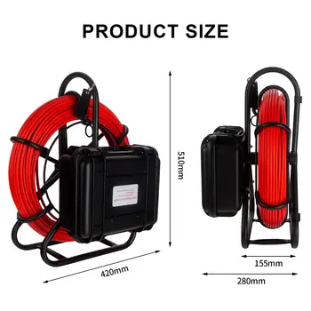 12 best sales Câmera de esgoto de 30 metros - №2