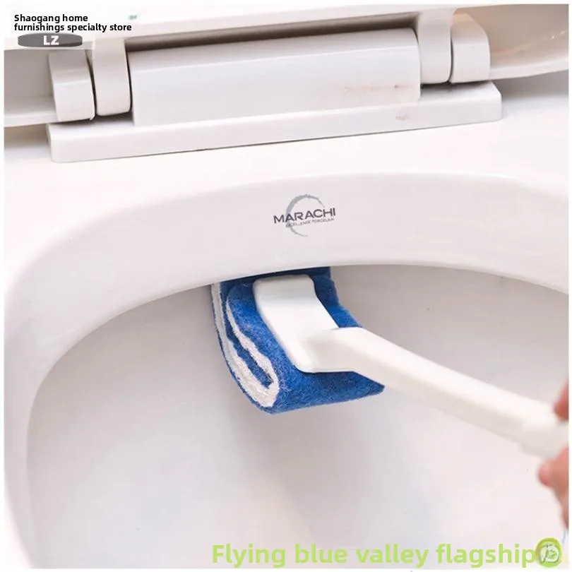 

Long Household Toilet Bru with Sponge Hanging Wall Mounted Batoom Cleaning Tool Japanese Sle Kitchen Sink Scouring Pad