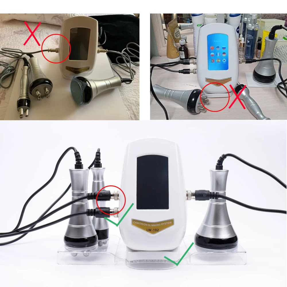 3 in 1 40K Cavitation Slimming Machine Ultrasonic Body Shaping นวด RF กระชับผิวหน้ายกอุปกรณ์ขาตั้ง