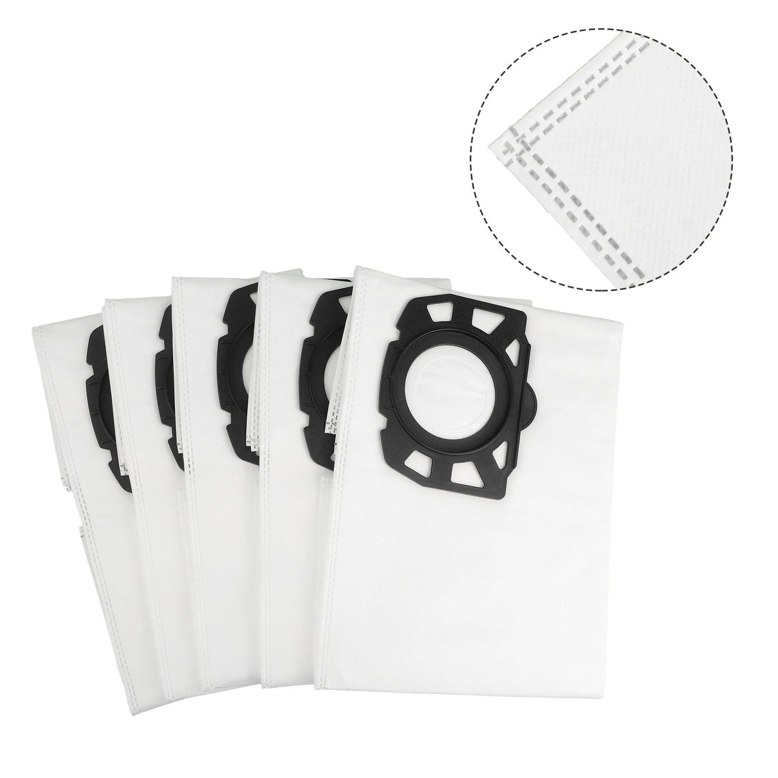 5pcs Dust Bags For Karcher  2.863-314.0 KFI 357 KA 40 WD2 Plus WD3 WD3s SE4001 SE4002Robot Vacuum Cleaner Household Parts