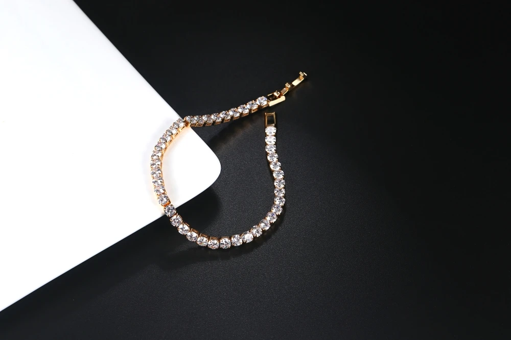 Mode Multicolor Tennis Armband für Frauen 2,5mm Zirkonia Charme Designer Tennis Kette Männer Armband Hochzeit Schmuck KC128 – Detail 11