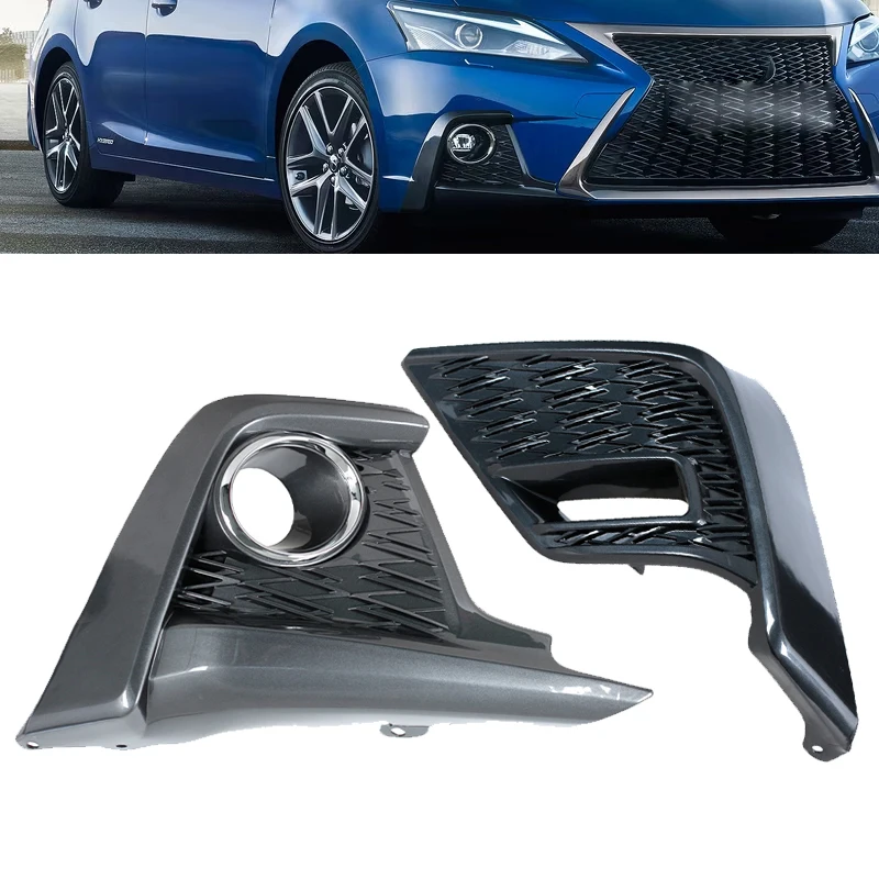 

For Lexus CT200h Front/Rear Bumper Fog Light Cover Fog Lamp Bezel Mounting Bracket Grille Cover Frame Hood