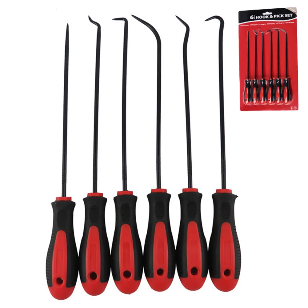 

6pcs 150mm Car Auto Vehicle Oil Seal Screwdrivers Set O-Ring Gasket Puller Remover Pick Hooks Tools Screwdriver