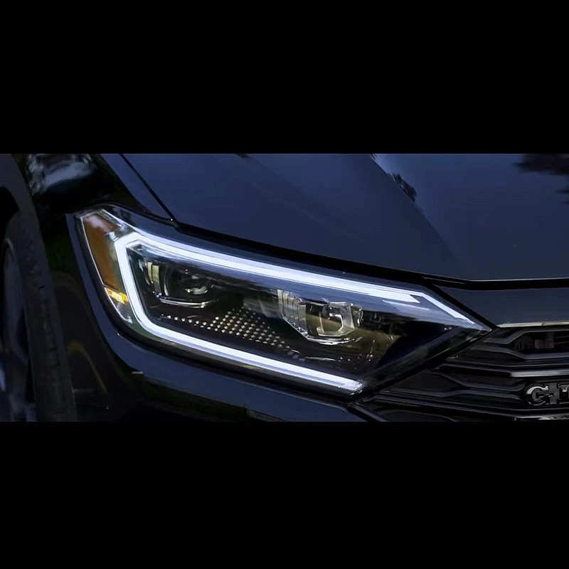 Car Styling for VW Jetta Sagitar Headlights 2019-23 Jetta MK7 DRL LED Bi Xenon Bulb Assembly upgrade Dynamic Signal Accessories