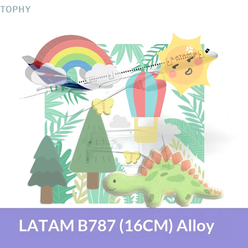 

Коллекционная модель самолета Chile LATAM Airlines B787 из металлического сплава, масштаб 1:400, с подставкой 16 см, для демонстрации