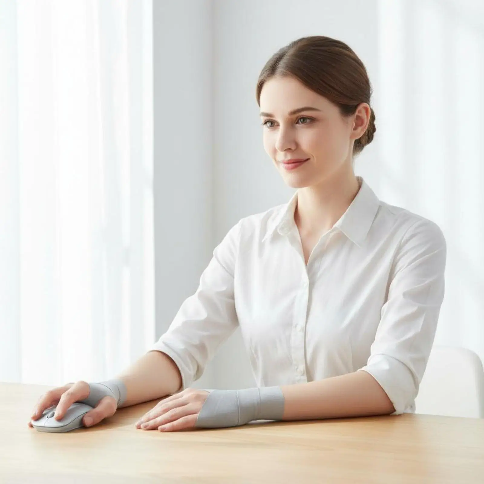 Medical Wrist Support with Thumb Splint Breathable Wristband for Tendon Injury and Office Sport Use