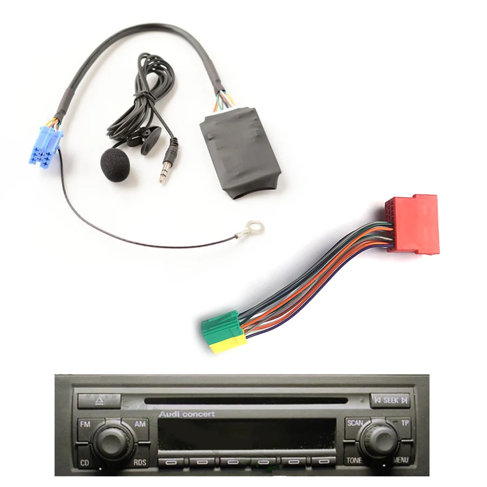 

Адаптер Bluetooth 5.0 AUX Handsfree с 8-контактным разъемом A2DP для музыки и аудио, для автомобилей VW B5 B6 B7, Audi A3 8L 8P, A4, A6 4B, A8.