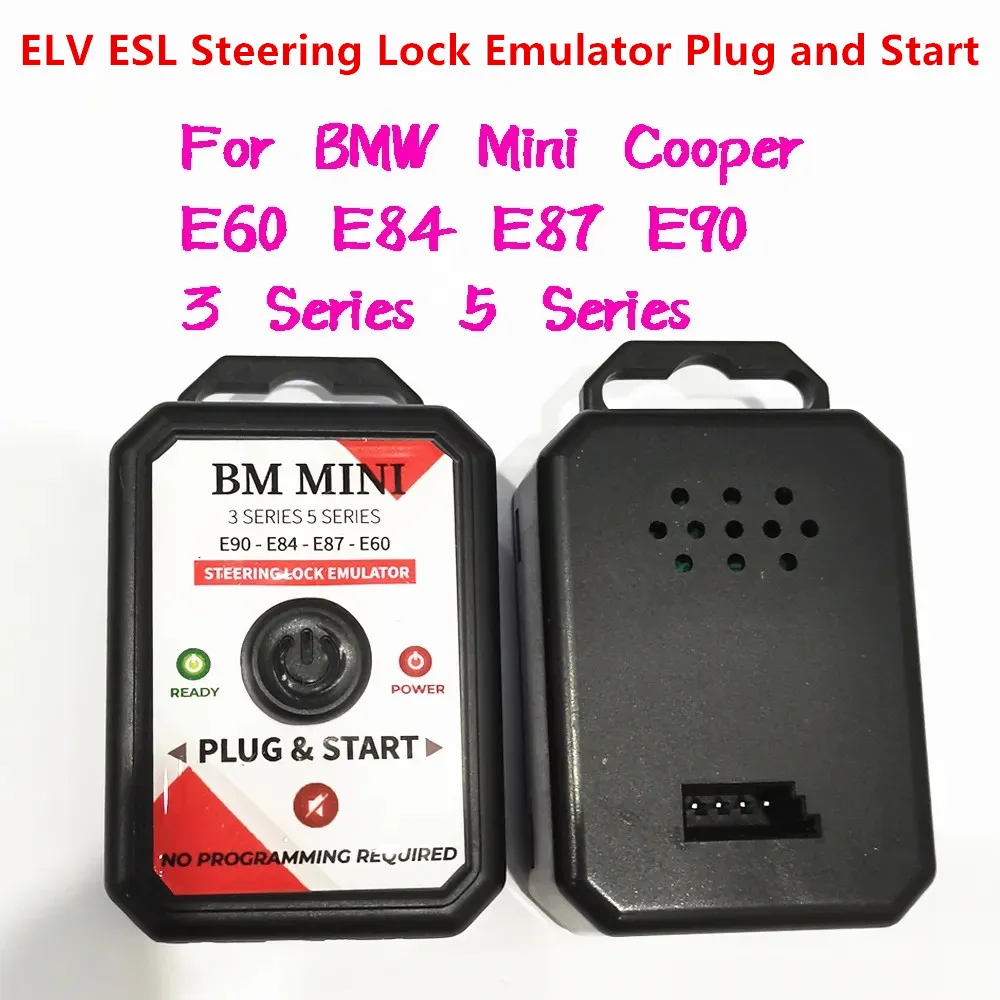 

KEYECU ELV ESL Steering Lock Emulator For BMW Mini Cooper E60 E84 E87 E90 3 And 5 Series No Programming Plug and Start