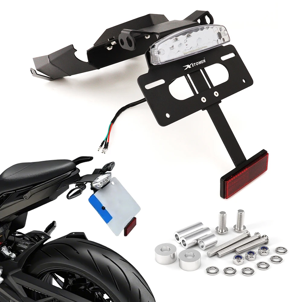 

Fit For BMW F900R F900XR 2020 2021 2022 2023 2024 Motorcycle License Plate Holder Bracket Rear Tail Tidy Fender Eliminator kit