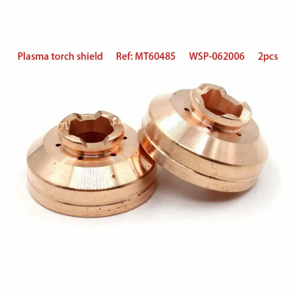 2pcs PT-60 PT60 PT-40 Shield Cup Hand 60485 Plasma Cutter Torch WS Plasma Torch Shielding MT60485 WSP-062006 Welding Tool