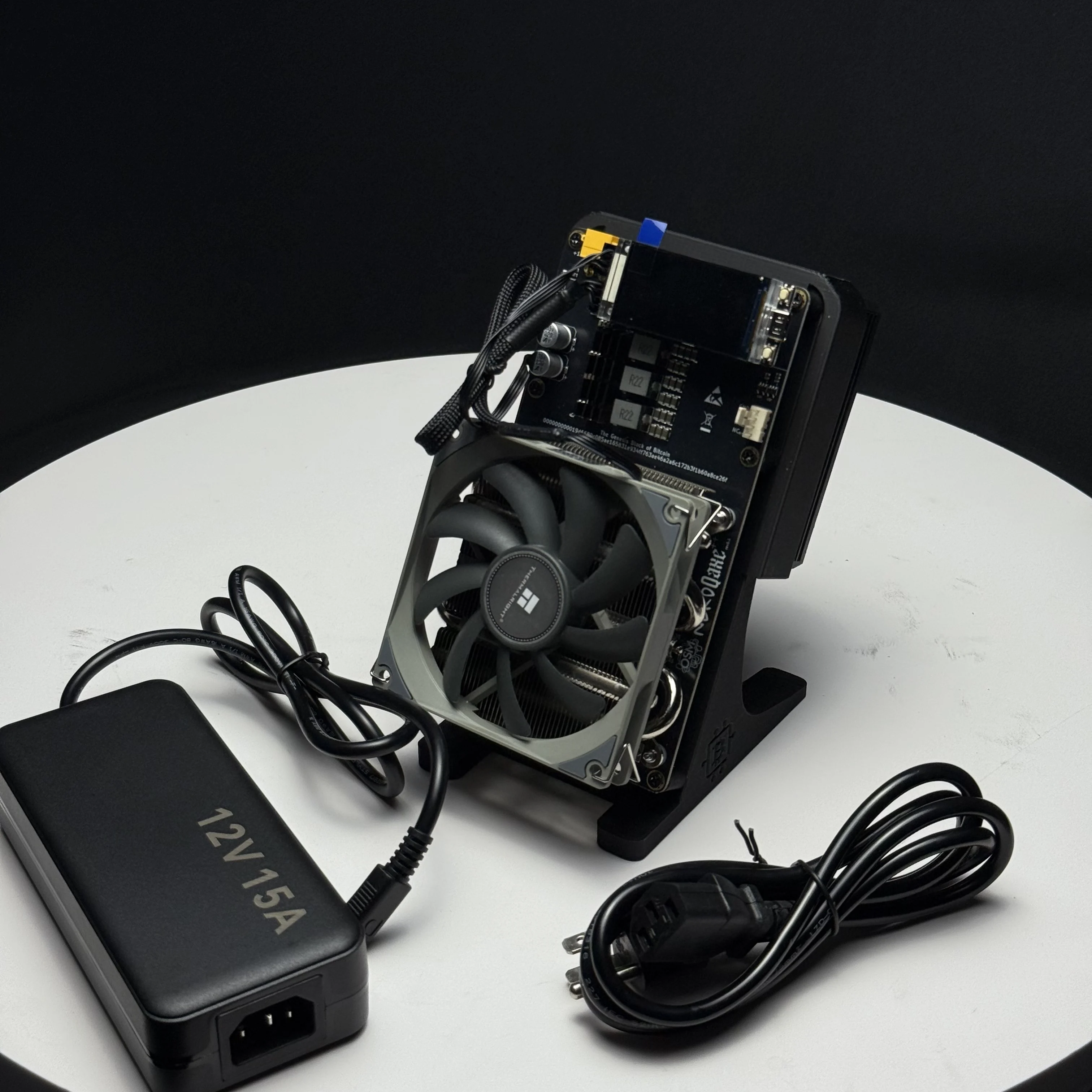 BitNerdQaxe++ Rev6.1 6Th/s 100W Low Power BTC Solo Miner, SHA-256 ASIC Miner with 12V 10A PSU for Home Crypto Mining