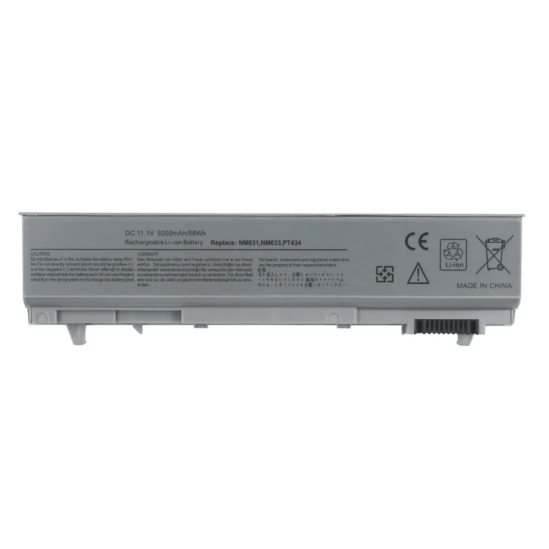 New Replacement Laptop Battery 11.1V 5200mAh W1193 for Dell Latitude E6410 E6500 E6510 Precision M2400 M4400 M6400 KY268 NM633